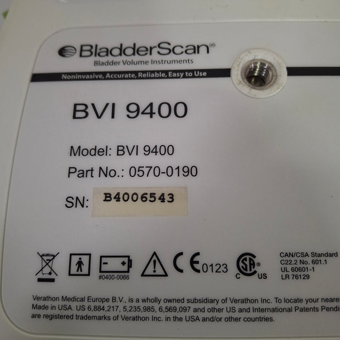 Verathon Medical, Inc BVI 9400 Bladderscan