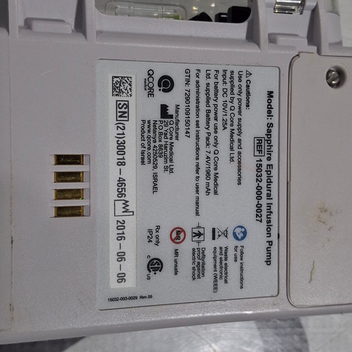 QCore Medical QCore Medical Sapphire Epidural Infusion Pump Infusion Pump reLink Medical
