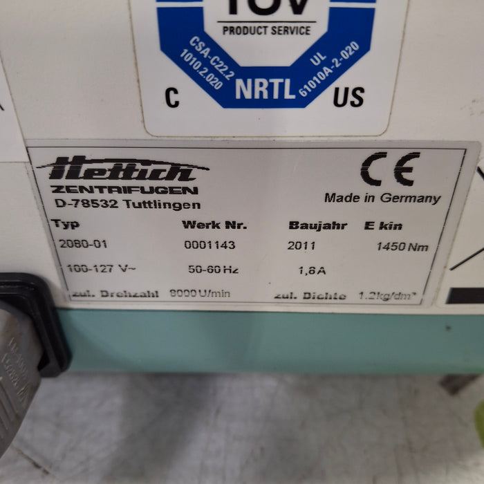 Hettich Instruments 2080-01 Centrifuge