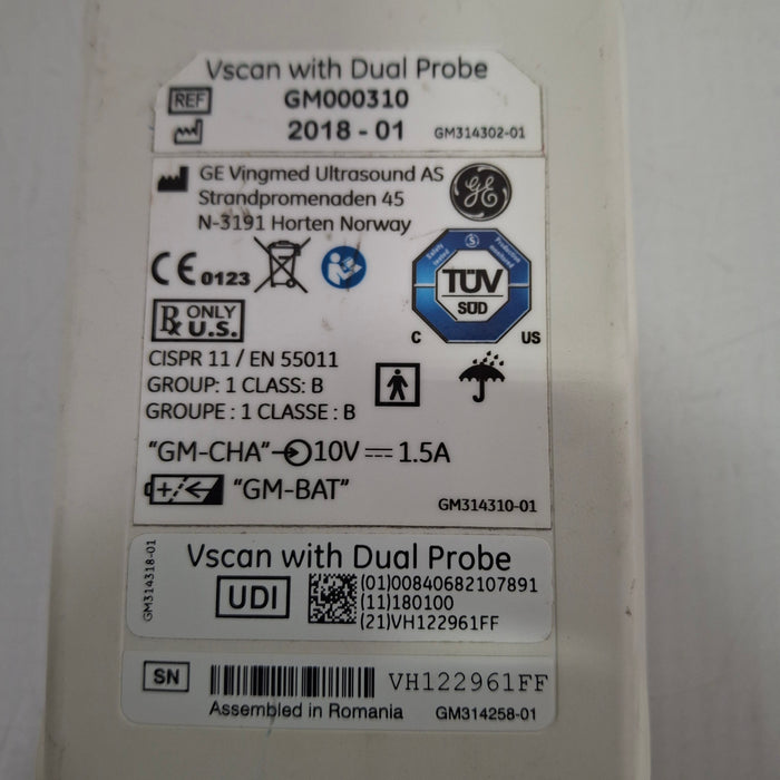GE Healthcare V-Scan Dual Probe Handheld Ultrasound
