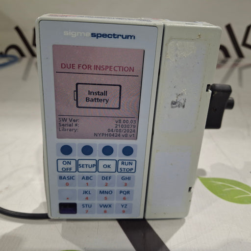 Baxter Baxter Sigma Spectrum 8.00.03 w/o Battery Infusion Pump Infusion Pump reLink Medical