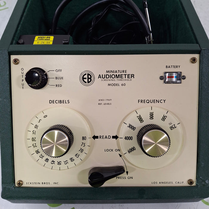 Eckstein Bros Inc Eckstein Bros Inc EB-60 Miniature Audiometer Audiology reLink Medical