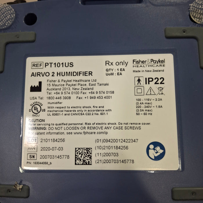 Fisher & Paykel Fisher & Paykel Airvo 2 Humidified High Flow Therapy Unit Respiratory reLink Medical