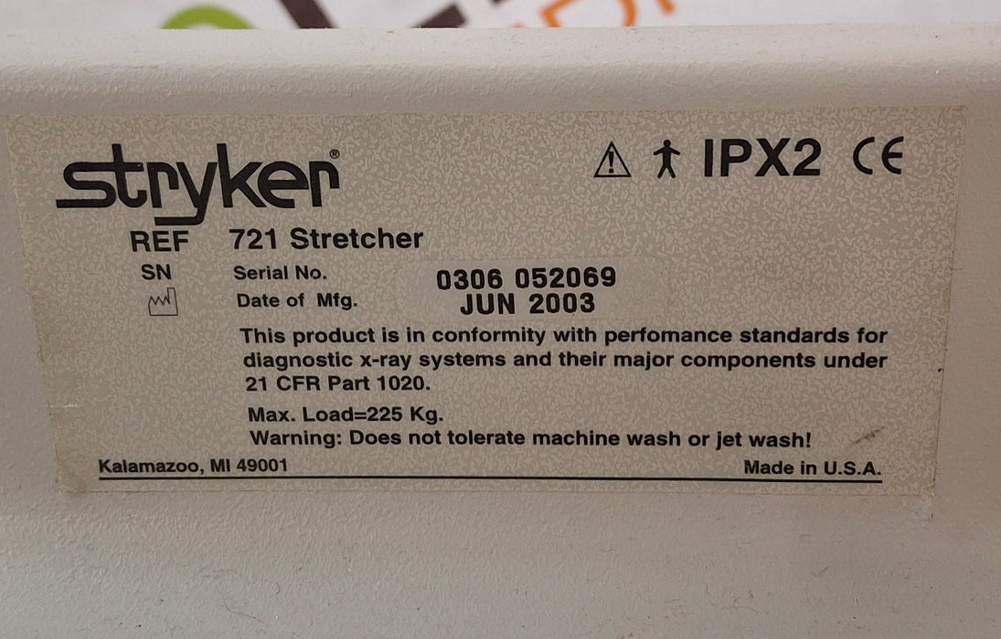 Stryker Stryker 721 Transport Stretcher Beds & Stretchers reLink Medical