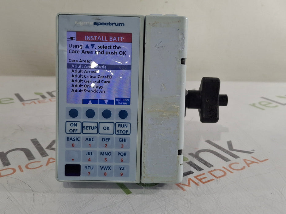 Baxter Baxter Sigma Spectrum 8.00.03 w/o Battery Infusion Pump Infusion Pump reLink Medical
