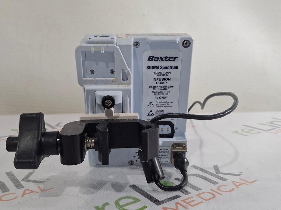 Baxter Baxter Sigma Spectrum 8.00.03 w/o Battery Infusion Pump Infusion Pump reLink Medical