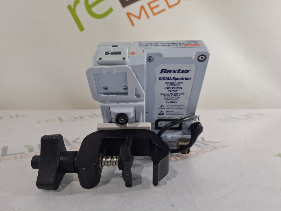 Baxter Baxter Sigma Spectrum w/Non Wireless or No Battery Infusion Pump Infusion Pump reLink Medical