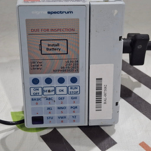 Baxter Baxter Sigma Spectrum 8.00.04 w/o Battery Infusion Pump Infusion Pump reLink Medical
