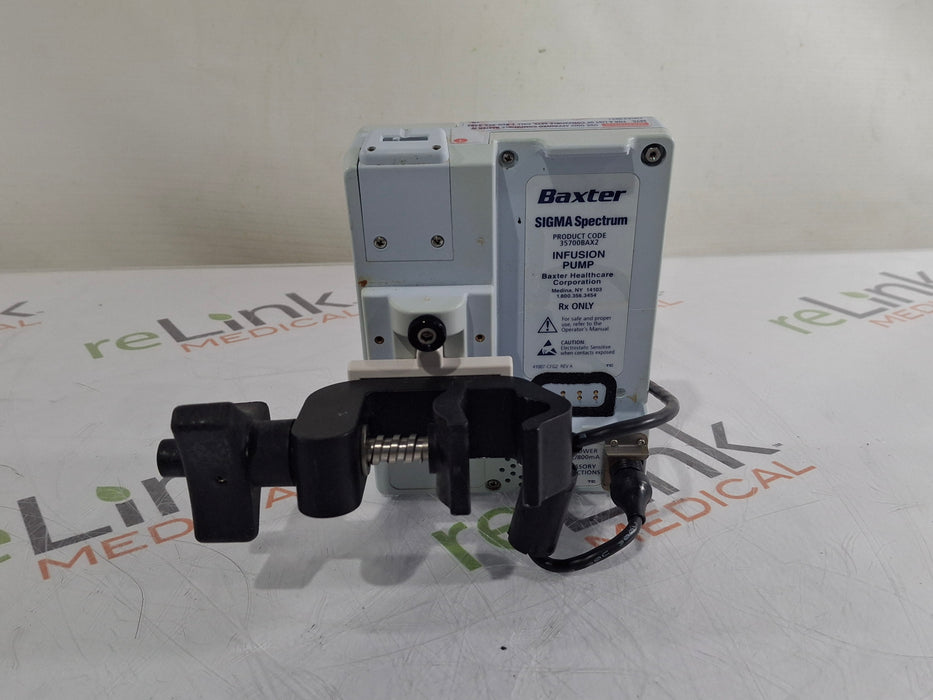 Baxter Sigma Spectrum 8.00.05 w/o Battery Infusion Pump