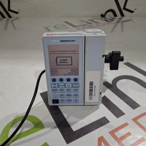 Baxter Baxter Sigma Spectrum 8.00.04 w/o Battery Infusion Pump Infusion Pump reLink Medical