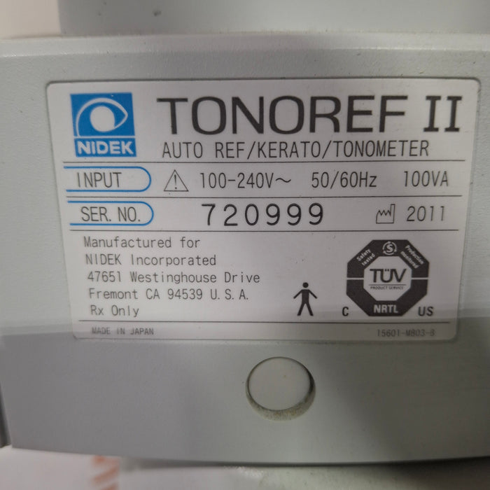 Nidek Nidek Tonoref II Auto Ref/Kerato/Tonometer Ophthalmology reLink Medical