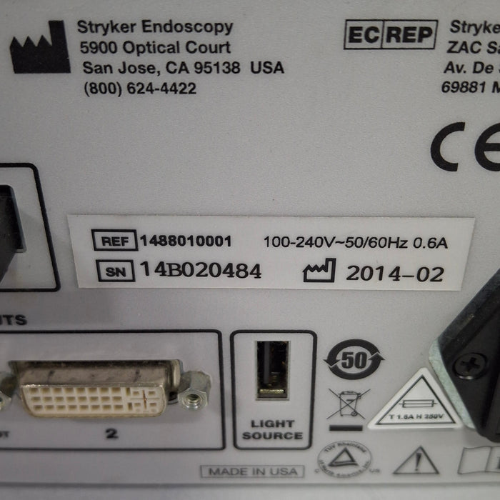 Stryker Stryker 1488HD Camera Control Unit Rigid Endoscopy reLink Medical