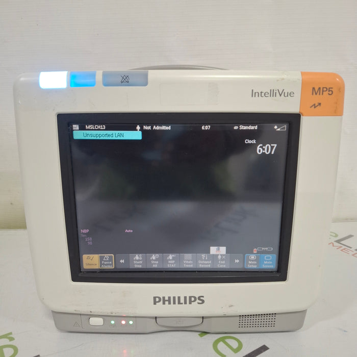 Philips Intellivue MP5 - ECG, Fast SpO2, NIBP, CO2 Patient Monitor