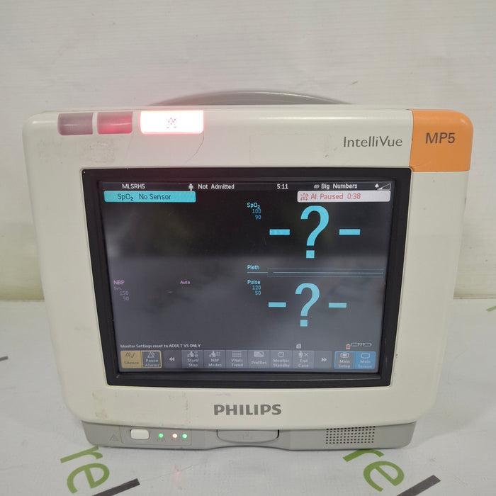 Philips Intellivue MP5 - ECG, Fast SpO2, NIBP, CO2 Patient Monitor
