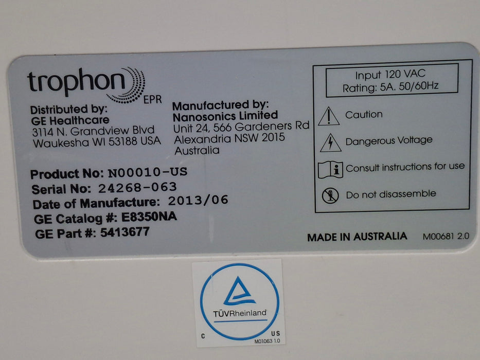 NanoSonics NanoSonics Trophon EPR High Level Disinfection Ultrasound reLink Medical
