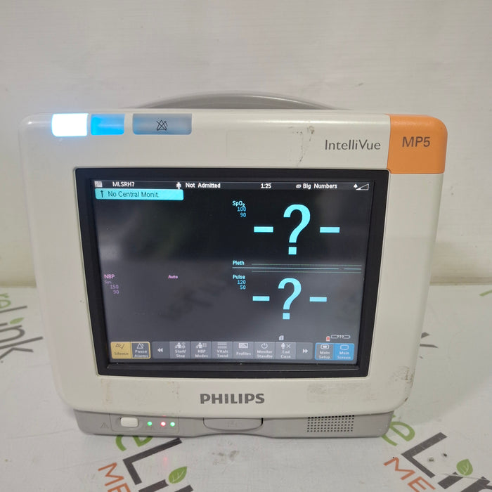 Philips Intellivue MP5 - ECG, Fast SpO2, NIBP, CO2 Patient Monitor