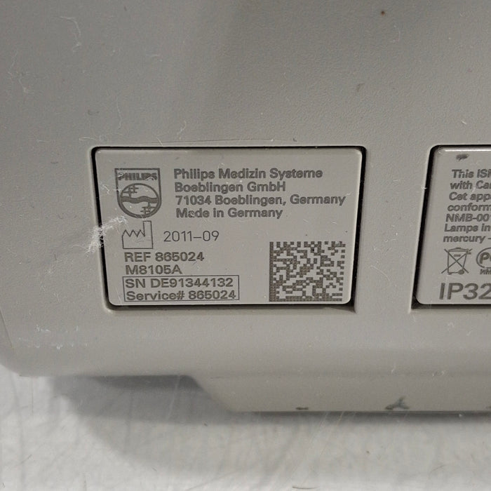 Philips Intellivue MP5 - ECG, Fast SpO2, NIBP Patient Monitor
