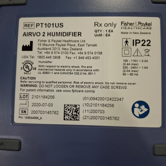 Fisher & Paykel Fisher & Paykel Airvo 2 Humidified High Flow Therapy Unit Respiratory reLink Medical