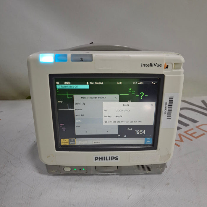 Philips Intellivue MP5 - ECG, Fast SpO2, NIBP Patient Monitor