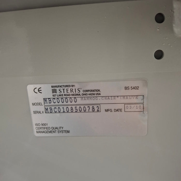 Steris Hausted MBC Mammography Biopsy Chair