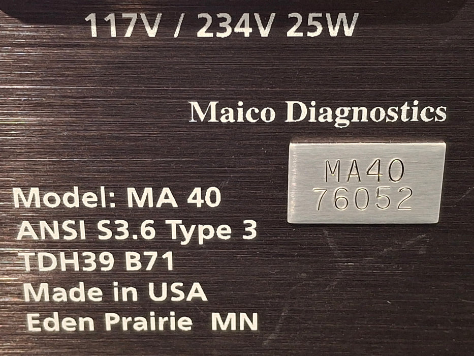 Maico Maico MA 40 Audiometer Audiology reLink Medical