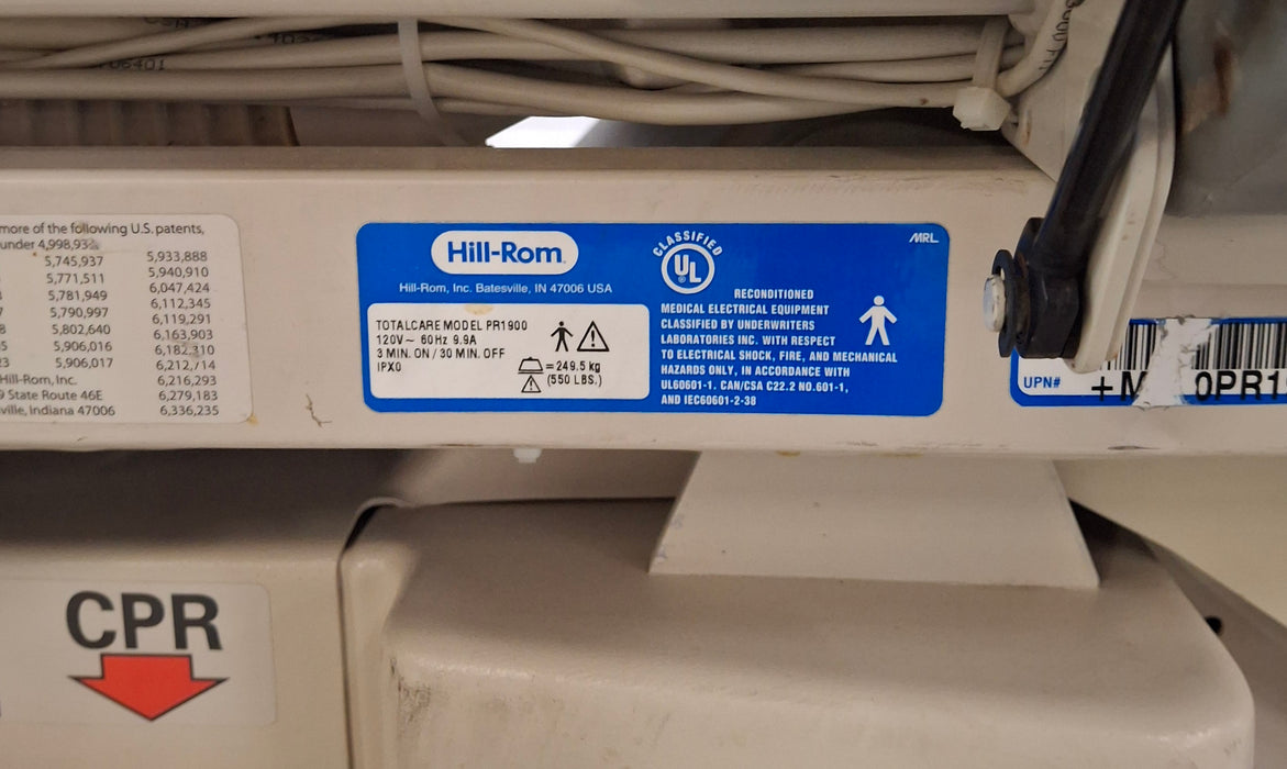 Hill-Rom Hill-Rom TotalCare P1900 w/ SpO2RT Upgrade Kit ICU Bed Beds & Stretchers reLink Medical
