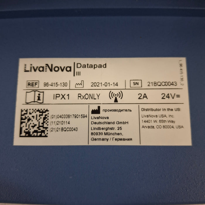 LivaNova PLC 96-415-130 Datapad S5 Accessory