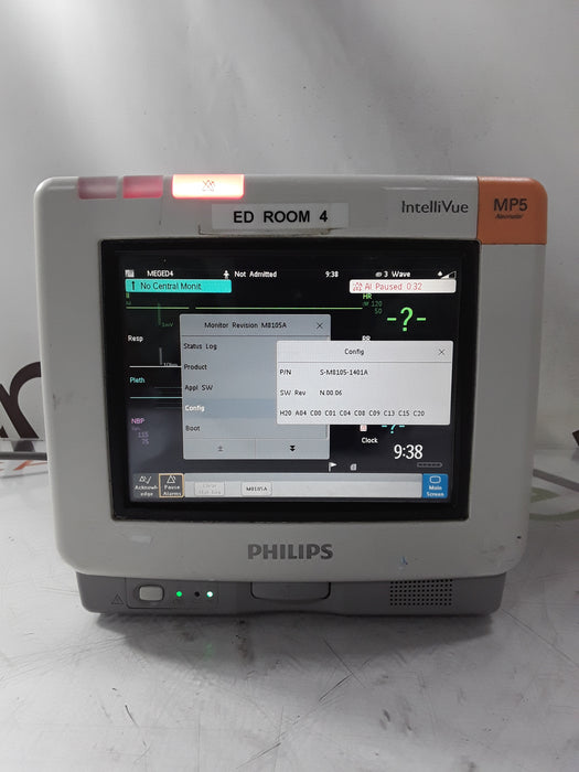 Philips Philips IntelliVue MP5 Neonatal Fast SpO2, ECG, NIBP Patient Monitor Patient Monitors reLink Medical