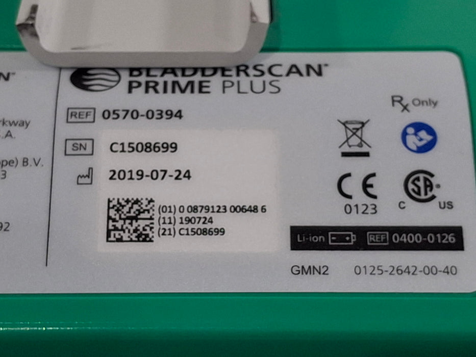 Verathon Medical, Inc Prime Plus Bladder Scanner