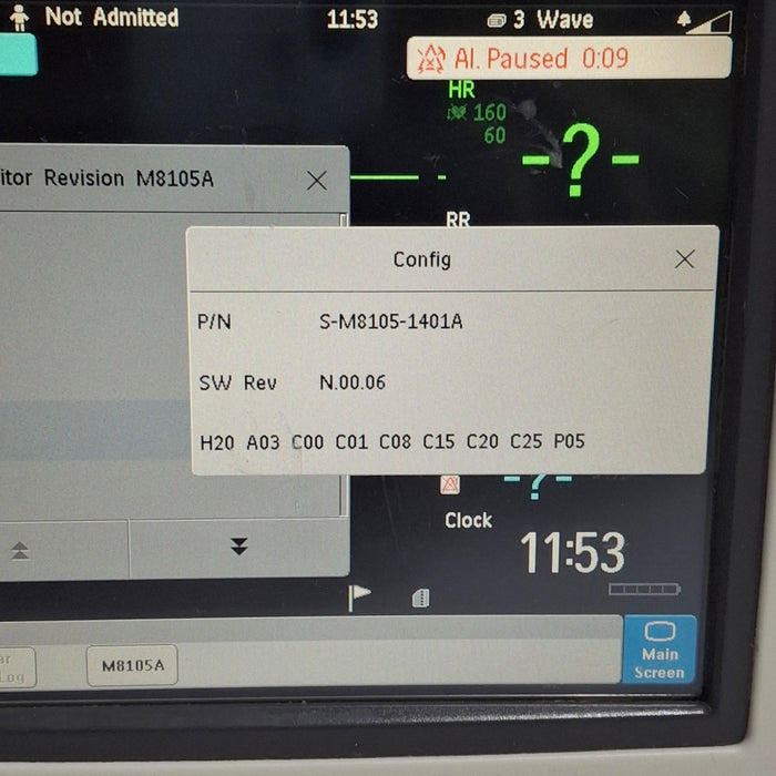 Philips Intellivue MP5 - ECG, Fast SpO2, NIBP Patient Monitor
