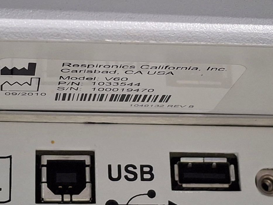 Philips Philips Respironics V60 BiPAP Ventilator Respiratory reLink Medical