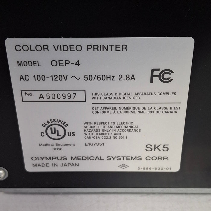 Olympus Olympus OEP-4 Color Video Printer Flexible Endoscopy reLink Medical
