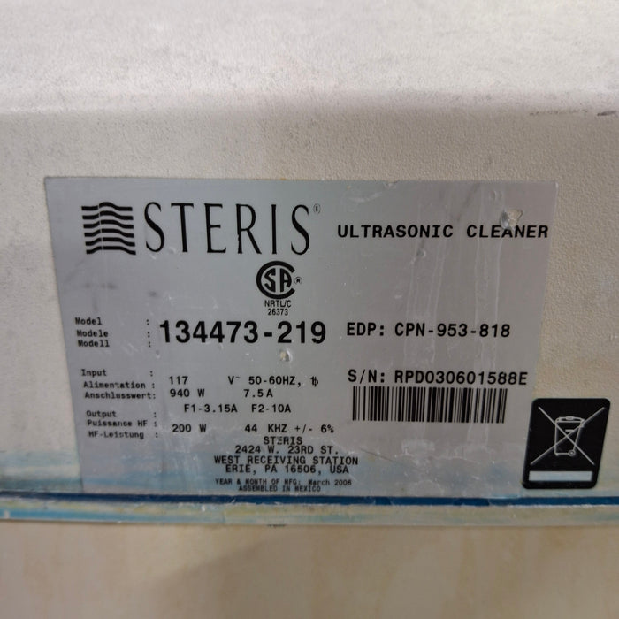 Steris 550 Ultrasonic Cleaner