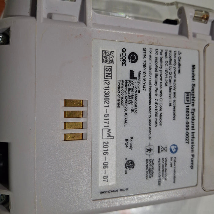 QCore Medical QCore Medical Sapphire Epidural Infusion Pump Infusion Pump reLink Medical
