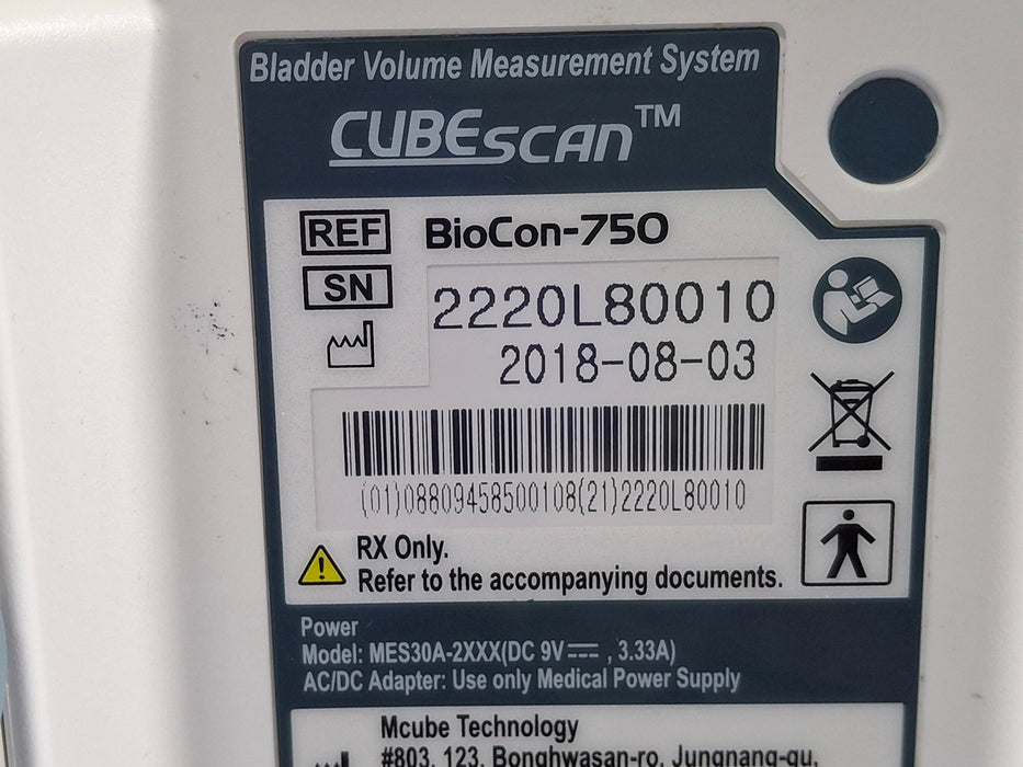 Medline Medline CubeScan BioCon 750 Bladder Scanner Surgical Equipment reLink Medical