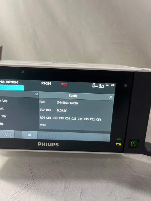 Philips IntelliVue X3 - Masimo Rainbow SpO2 Transport Patient Monitor