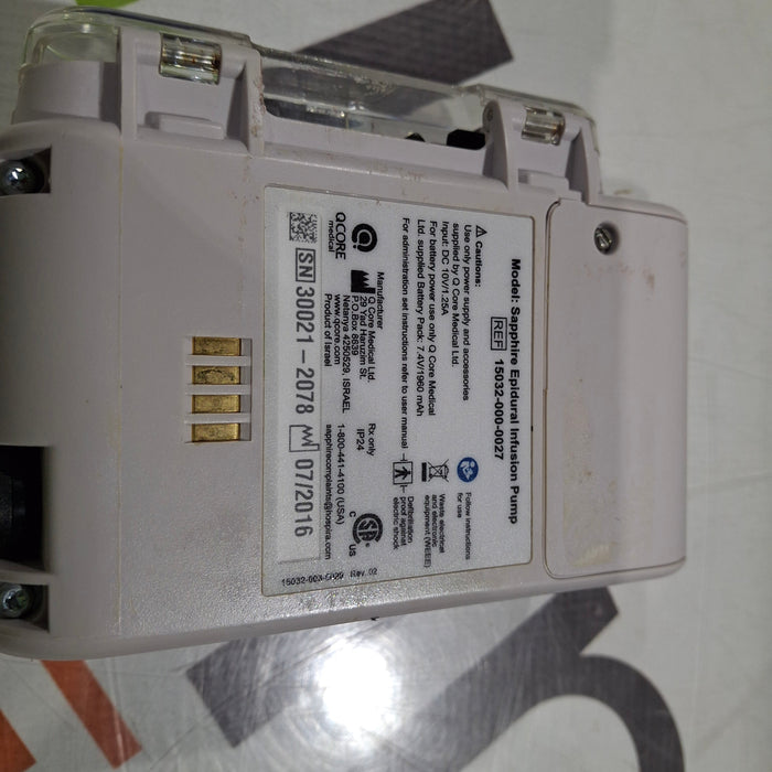 QCore Medical QCore Medical Sapphire Epidural Infusion Pump Infusion Pump reLink Medical