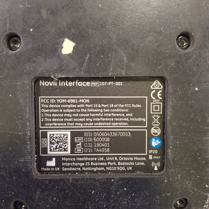 Monica Healthcare Limited 107-PT-001 Fetal Monitor