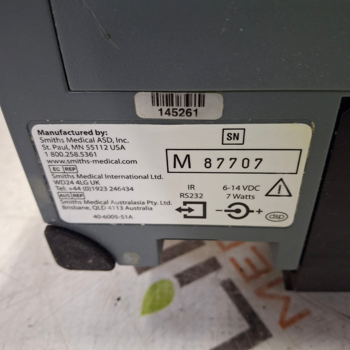 Smiths Medical Medfusion 3500 Syringe Infusion Pump