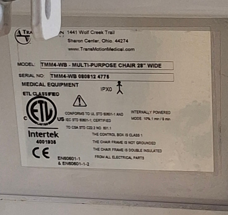 TransMotion Medical TransMotion Medical TMM4WB Multi-Purpose Stretcher Chair Beds & Stretchers reLink Medical