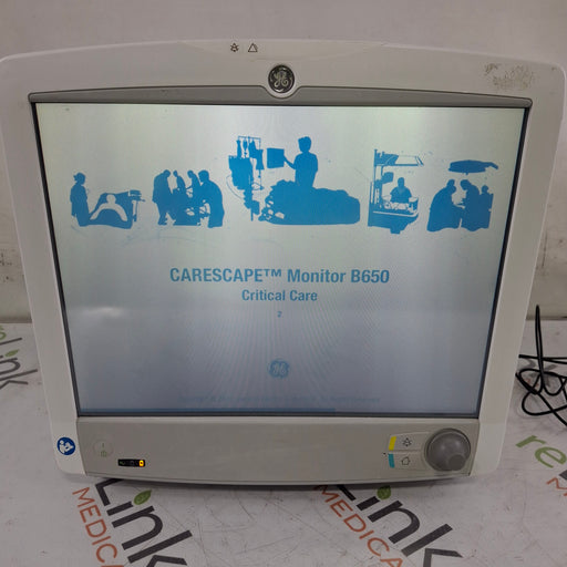 GE Healthcare GE Healthcare Carescape B650 Critical Care Patient Monitor Patient Monitors reLink Medical