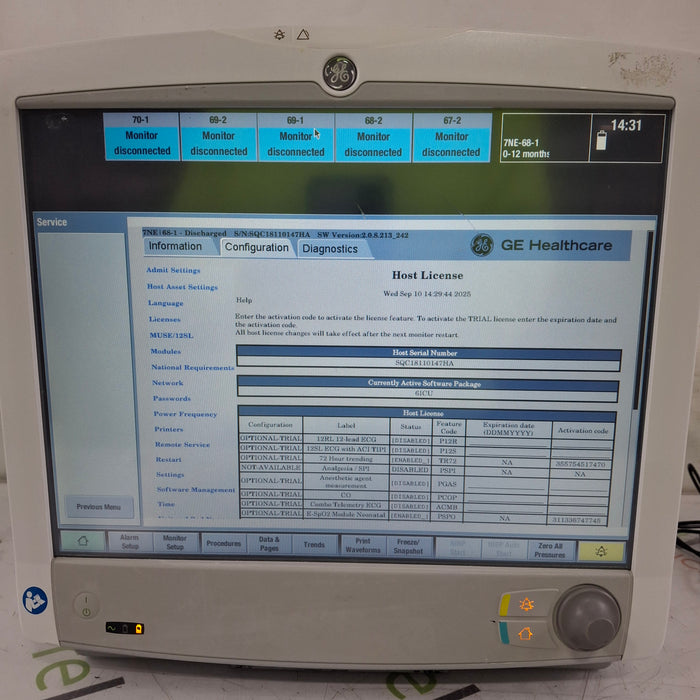 GE Healthcare GE Healthcare Carescape B650 Critical Care Patient Monitor Patient Monitors reLink Medical