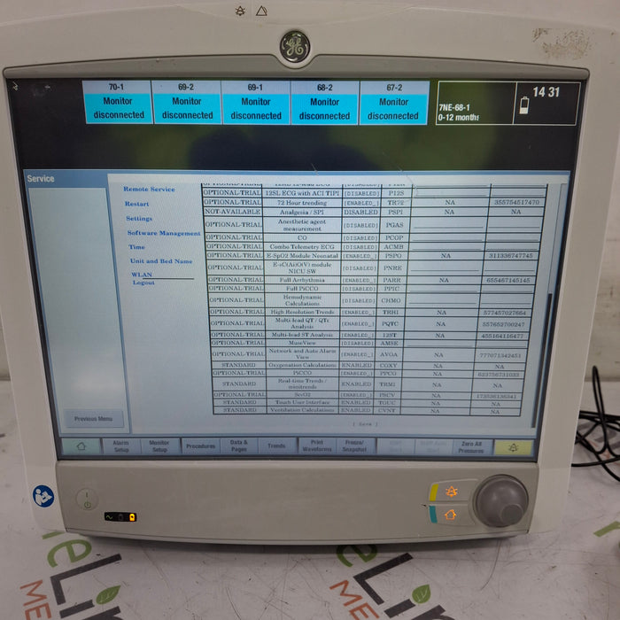 GE Healthcare GE Healthcare Carescape B650 Critical Care Patient Monitor Patient Monitors reLink Medical