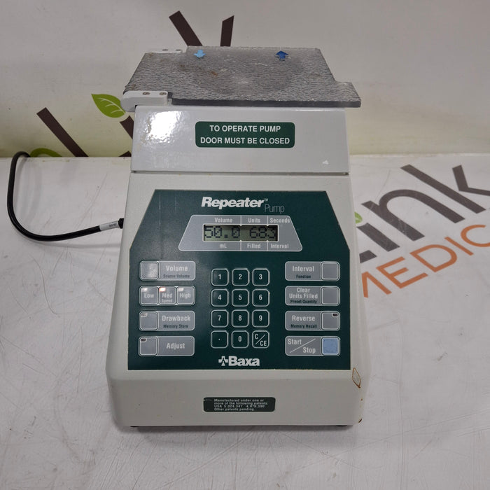 Baxa Corporation Baxa Corporation Repeater Pump Peristaltic Fluid Transfer Research Lab reLink Medical
