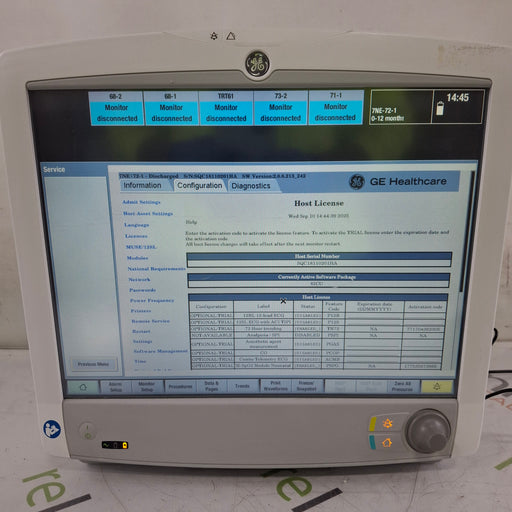 GE Healthcare GE Healthcare Carescape B650 Critical Care Patient Monitor Patient Monitors reLink Medical