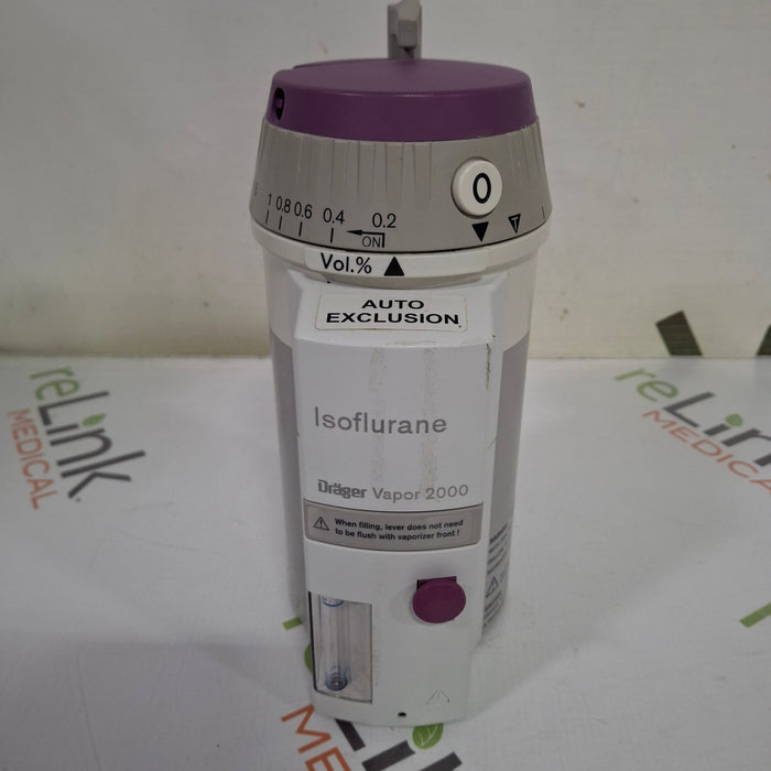 Draeger Medical Draeger Medical Vapor 2000 Isoflurane Vaporizer Anesthesia reLink Medical