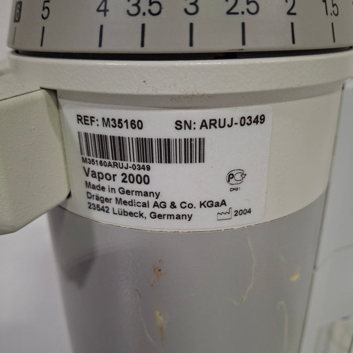 Draeger Medical Draeger Medical Vapor 2000 Isoflurane Vaporizer Anesthesia reLink Medical