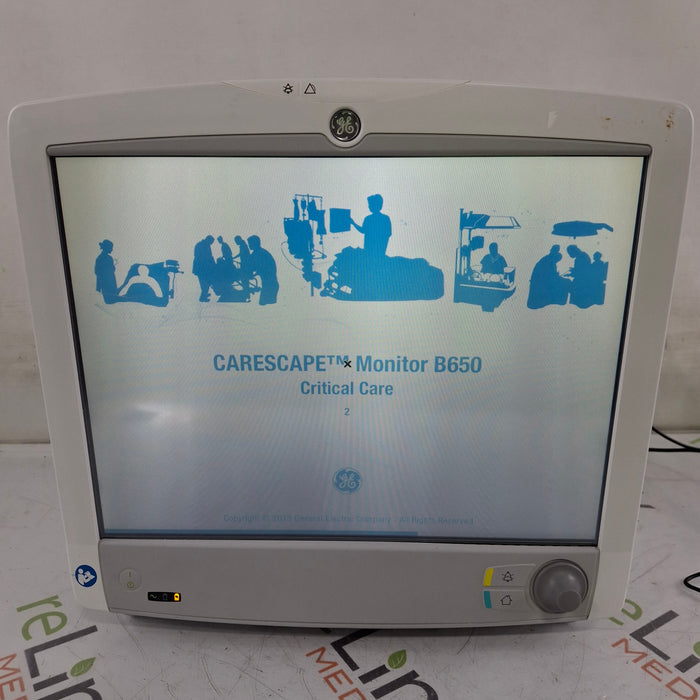 GE Healthcare GE Healthcare Carescape B650 Critical Care Patient Monitor Patient Monitors reLink Medical