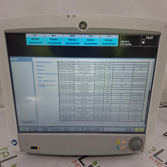 GE Healthcare GE Healthcare Carescape B650 Critical Care Patient Monitor Patient Monitors reLink Medical
