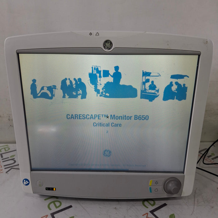 GE Healthcare GE Healthcare Carescape B650 Critical Care Patient Monitor Patient Monitors reLink Medical